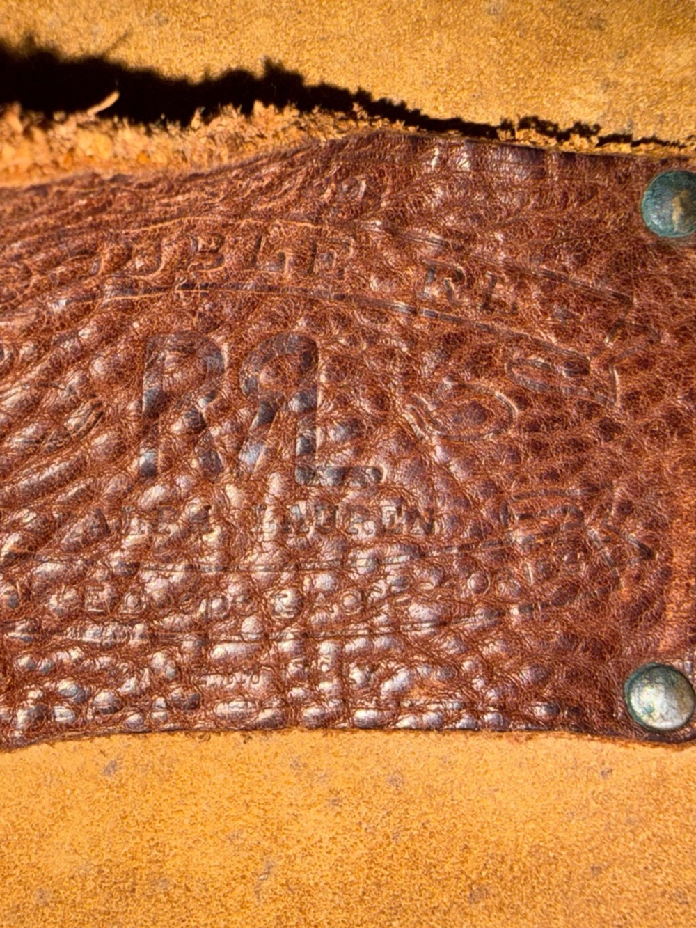 Double RL RRL & Co. Original Riley Rucksack Heritage Leather Backpack - Picture 7 of 13